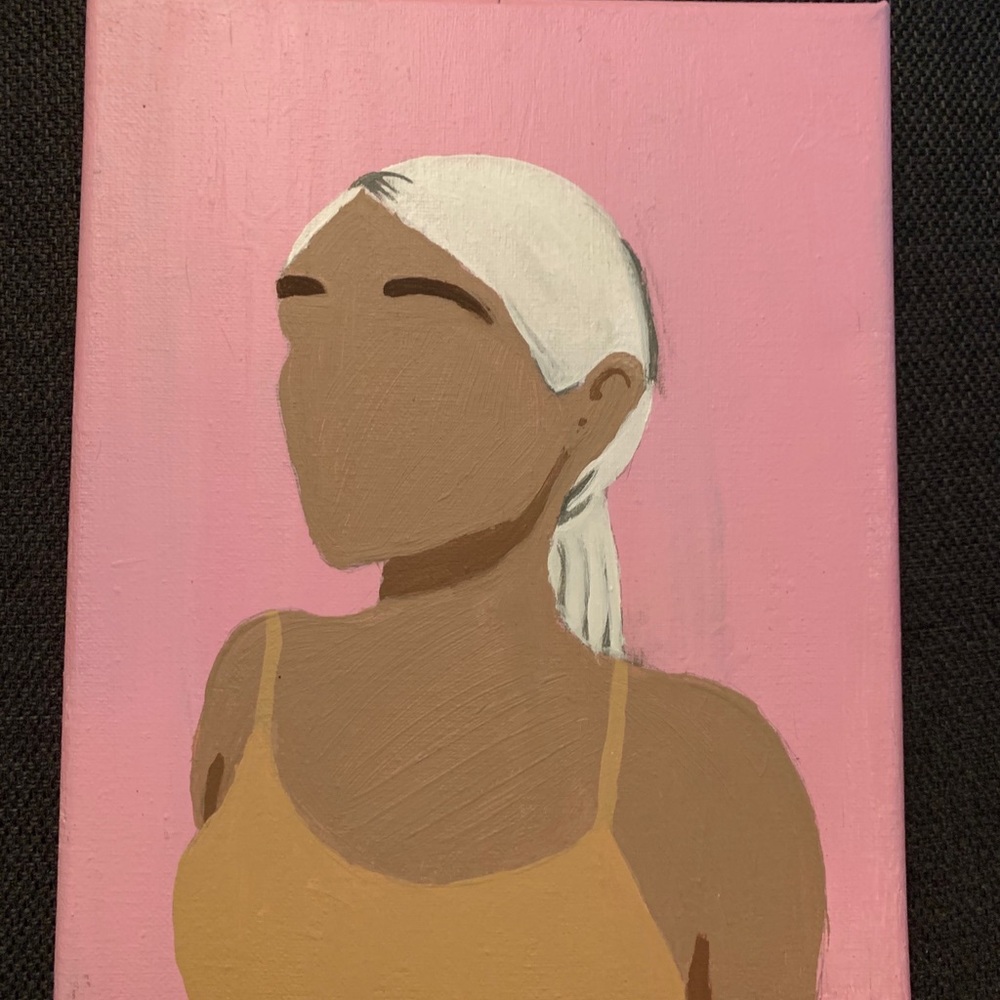 Hand-painted minimalist canvas